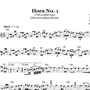 Folk Tune Hora No. 1 (Noch A Glezl Vayn (One More Glass Of Wine)) Musik Noten - Lead Sheet / Fake Book - 66592-0