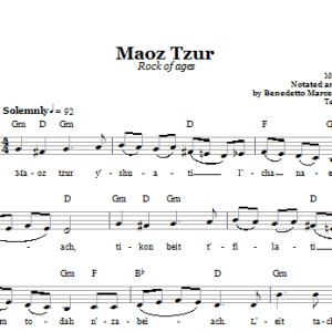 Folk Tune Maoz Tzur (Rock Of Ages) Musik Noten - Lead Sheet / Fake Book - 66616-0