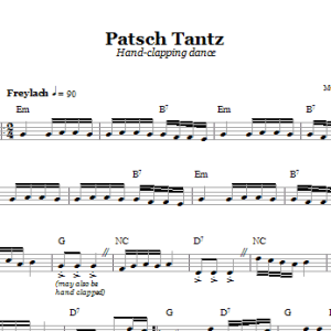 Folk Tune Patsch Tantz (Hand-Clapping Dance) Musik Noten - Lead Sheet / Fake Book - 66339-0