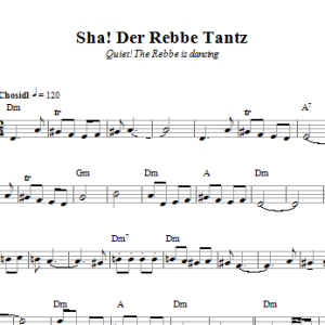 Folk Tune Sha! Der Rebbe Tantz (Quiet! The Rebbe Is Dancing) Musik Noten - Lead Sheet / Fake Book - 66285-0