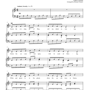 Folksong Sweet The Evening Air Of May Musik Noten - Piano & Vocal - 177592-0