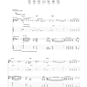 Foo Fighters Baker Street Musik Noten - Guitar Tab - 95419-0