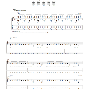 Foo Fighters Bridge Burning Musik Noten - Guitar Tab - 85375-0