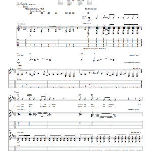 Foo Fighters Burn Away Musik Noten - Guitar Tab - 23453-0