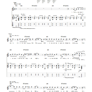 Foo Fighters DOA Musik Noten - Guitar Tab - 52835-0