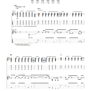 Foo Fighters Resolve Musik Noten - Guitar Tab - 52844-0
