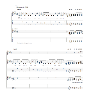 Foo Fighters White Limo Musik Noten - Guitar Tab - 85383-0