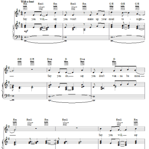 Foreigner Say You Will Musik Noten - Piano, Vocal & Guitar Chords - 23486-0