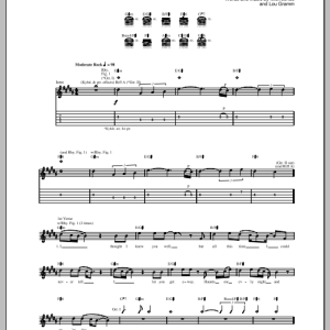 Foreigner That Was Yesterday Musik Noten - Guitar Tab - 88891-0