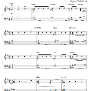 Francis Lai A Man And A Woman (Un Homme Et Une Femme) [Jazz version] (arr. Brent Edstrom) Musik Noten - Piano Solo - 73777-0