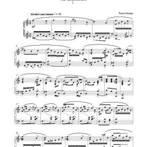 Francis Poulenc Novelette In C Major, I Musik Noten - Piano Solo - 38757-0