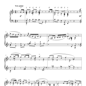 Francis Poulenc Piece Breve Sur Le Nom D'Albert Roussel Musik Noten - Piano Solo - 118815-0
