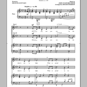 Francis Scott Key The Star Spangled Banner (arr. Roger Emerson) Musik Noten - 2-Part Choir - 157006-0