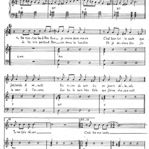 Francois Valery Lady Music Musik Noten - Piano & Vocal - 119737-0