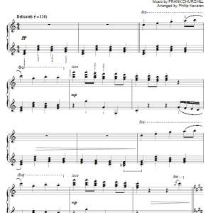 Frank Churchill Little April Shower [Classical version] (arr. Phillip Keveren) Musik Noten - Piano Solo - 66986-0