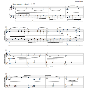 Frank Levin Gymnopedie No. 1 Musik Noten - Educational Piano - 93205-0