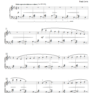 Frank Levin Gymnopedie No. 2 Musik Noten - Educational Piano - 93185-0