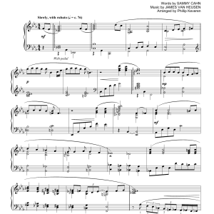 Frank Sinatra All The Way (arr. Phillip Keveren) Musik Noten - Piano Solo - 172869-0