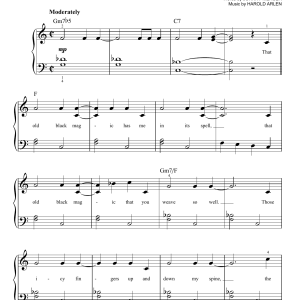 Frank Sinatra That Old Black Magic Musik Noten - Easy Piano - 81251-0