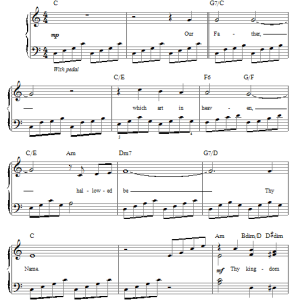 Frank Sinatra The Lord's Prayer Musik Noten - Easy Piano - 28313-0