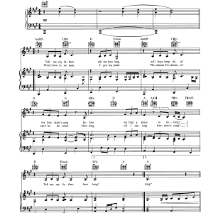 Frank Wildhorn Father How Long? Musik Noten - Piano, Vocal & Guitar Chords - 158296-0
