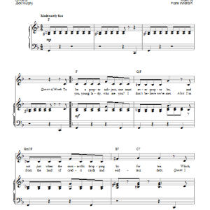 Frank Wildhorn Hail The Queen Musik Noten - Piano, Vocal & Guitar Chords - 88204-0