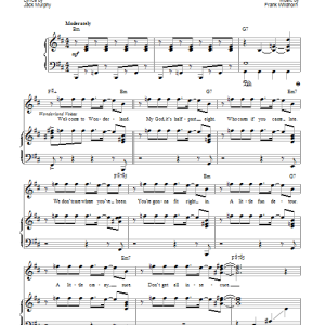 Frank Wildhorn Welcome To Wonderland Musik Noten - Piano, Vocal & Guitar Chords - 88206-0