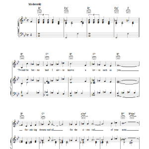 Frankie Laine Jezebel Musik Noten - Piano, Vocal & Guitar Chords - 42582-0