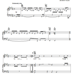 Frankie Valli & The Four Seasons My Eyes Adored You Musik Noten - Piano, Vocal & Guitar Chords - 58801-0