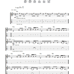 Franz Ferdinand 40' Musik Noten - Guitar Tab - 105144-0