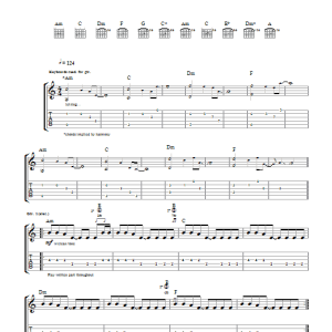 Franz Ferdinand Auf Achse Musik Noten - Guitar Tab - 105150-0