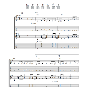 Franz Ferdinand What You Meant Musik Noten - Guitar Tab - 33654-0