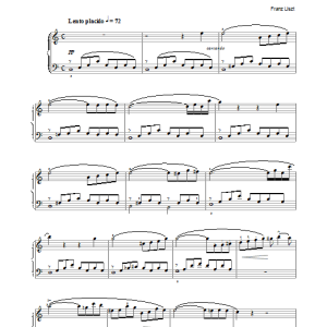 Franz Liszt Consolation No. 3 Musik Noten - Piano Solo - 25043-0