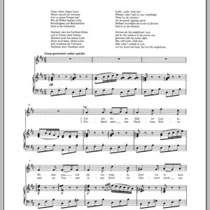 Franz Schubert An Die Laute (To The Lute) Op.81 No.2 Musik Noten - Piano & Vocal - 112312-0