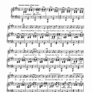 Franz Schubert Der Musensohn Musik Noten - Piano & Vocal - 121656-0