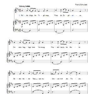 Franz Schubert Minnelied D.429 Musik Noten - Easy Piano - 47911-0