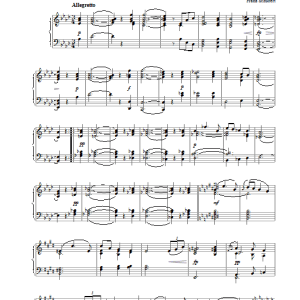 Franz Schubert Moments Musicaux, No.6, Op.94 Musik Noten - Piano Solo - 26611-0