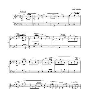 Franz Schubert Symphony No.4 'Tragic' in C Minor - 2nd Movement: Andante Musik Noten - Piano Solo - 26582-0