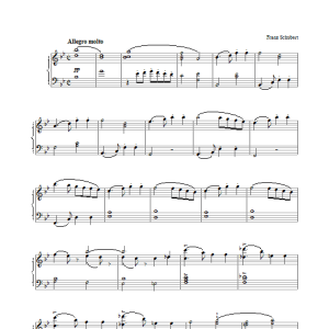 Franz Schubert Symphony No.5 in Bb Major - 1st Movement: Allegro Musik Noten - Piano Solo - 26583-0
