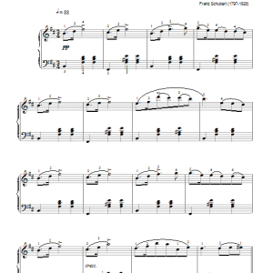 Franz Schubert Waltz Op. 18, No. 6 Musik Noten - Piano Solo - 46224-0