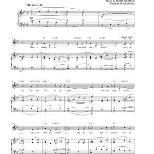 Franz Waxman Many Dreams Ago Musik Noten - Piano, Vocal & Guitar Chords - 175089-0
