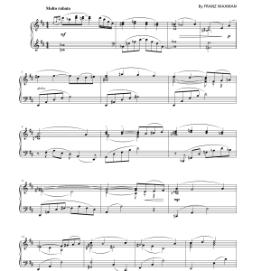Franz Waxman Rosanna Musik Noten - Piano Solo - 175087-0