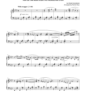 Franz Waxman Theme From The Philadelphia Story Musik Noten - Piano Solo - 175060-0