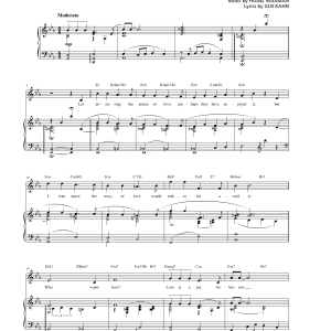 Franz Waxman Who Wants Love Musik Noten - Piano, Vocal & Guitar Chords - 175067-0