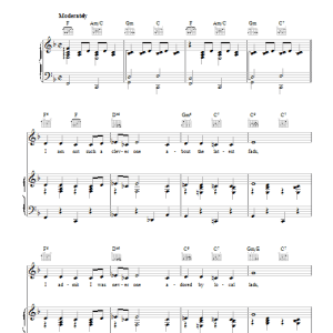 Fred Astaire I'm Old Fashioned Musik Noten - Piano, Vocal & Guitar Chords - 43589-0