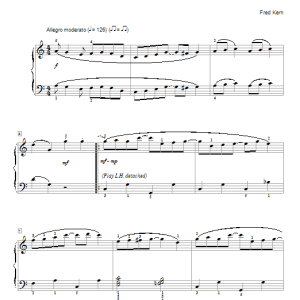 Fred Kern Honey Creek Rag Musik Noten - Educational Piano - 94205-0