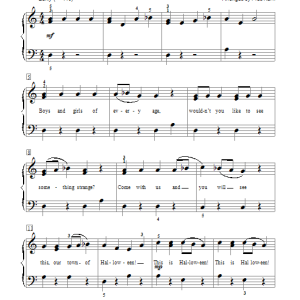 Fred Kern This Is Halloween (from The Nightmare Before Christmas) Musik Noten - Educational Piano - 99330-0