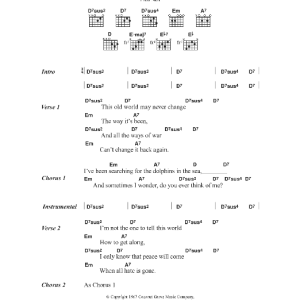 Fred Neil The Dolphins Musik Noten - Guitar Chords/Lyrics - 40615-0