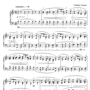 Frédéric Chopin Ballade Op. 38 (Theme) Musik Noten - Piano Solo - 47115-0