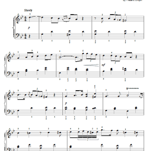 Frederic Chopin Nocturne No. 11, Op. 37, No. 1, G Minor Musik Noten - Easy Piano - 75720-0